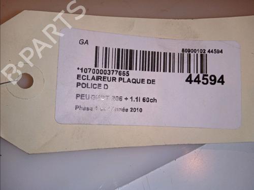Used Licence plate light Licence plate light PEUGEOT 206+ (2L_, 2M_) 1.1 (60 hp) 14880629 14880629