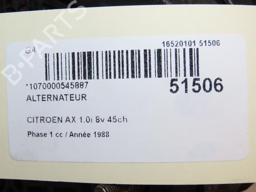 Alternator CITROËN AX (ZA-_) 10 | BP29150942M7 