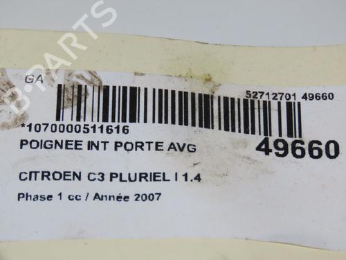 Front left interior door handle CITROËN C3 Pluriel (HB_) 1.4 HDi | BP17609709I13 