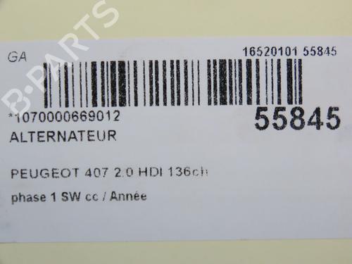 Generator PEUGEOT 407 SW (6E_, 6D_) 2.0 HDi 135 | BP30893412M7 