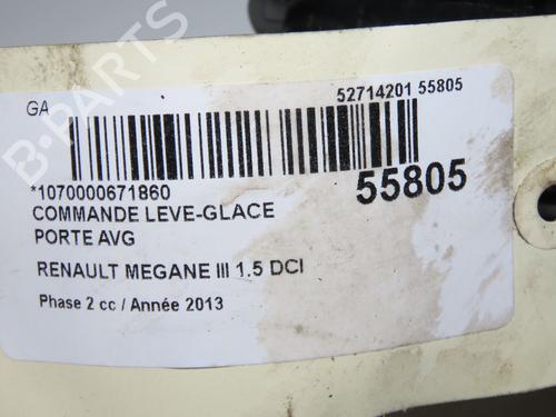 Venstre fortil elrude kontakt RENAULT MEGANE III Hatchback (BZ0/1_, B3_) 1.5 dCi (BZ09, BZ0D, BZ1W, BZ29, BZ14) (110 hp) 31242563