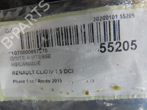 Gearkasse RENAULT CLIO IV (BH_) 1.5 dCi 75 (75 hp) 29985922