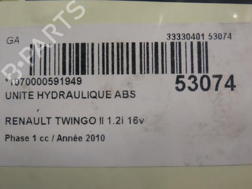 Used ABS pump RENAULT TWINGO II (CN0_) 1.2 16V (CN0K, CN0V, CN0A) (76 hp) 28829967