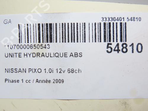Used ABS pump NISSAN PIXO (UA0) 1.0 (68 hp) 28829996