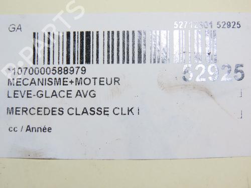 Rudehejsemekanisme ventre foran MERCEDES-BENZ CLK (C208) CLK 230 Kompressor (208.347) | BP28968510C22 