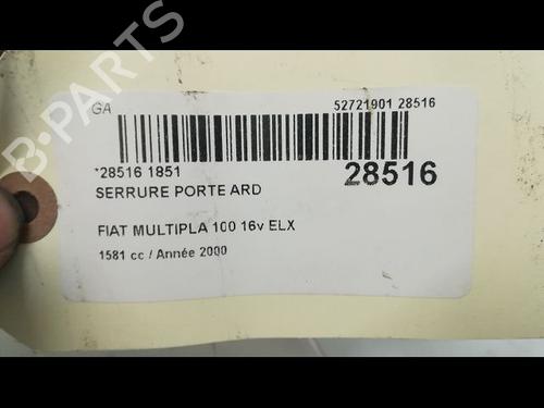 Used Rear right lock Rear right lock FIAT MULTIPLA (186_) 1.6 100 16V (186AXA1A) (103 hp) 36495318 36495318