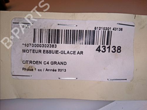 Used Rear wiper motor Rear wiper motor CITROËN C4 Grand Picasso II (DA_, DE_) 1.6 HDi / BlueHDi 115 (115 hp) 11104543 11104543