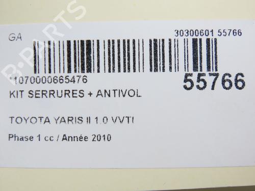 Electronic module TOYOTA YARIS (_P9_) 1.0 VVT-i (KSP90_, KSP90R) | BP30117096M83 - Image 2