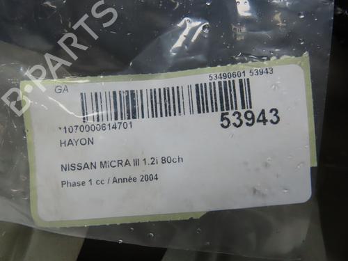 Used Tailgate NISSAN MICRA III (K12) 1.2 16V (80 hp) 28832187