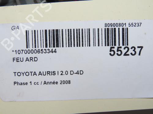 Used Right taillight TOYOTA AURIS (_E15_) 2.0 D-4D (ADE150_, ADE150R) (126 hp) 32005040