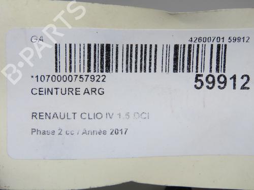 Used Rear left seatbelt Rear left seatbelt RENAULT CLIO IV (BH_) 1.5 dCi 90 (90 hp) 40050828 40050828