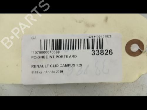 Used Rear right interior door handle RENAULT CLIO II (BB_, CB_) 1.2 16V (BB05, BB0W, BB11, BB27, BB2T, BB2U, BB2V, CB05,... (75 hp) 9595749