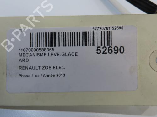 Used Rear right window mechanism RENAULT ZOE (BFM_) ZOE (88 hp) 28831777