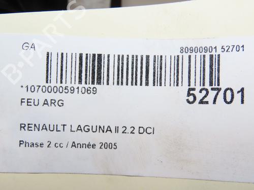 Used Left taillight RENAULT LAGUNA II (BG0/1_) 2.2 dCi (BG0F) (150 hp) 28832788