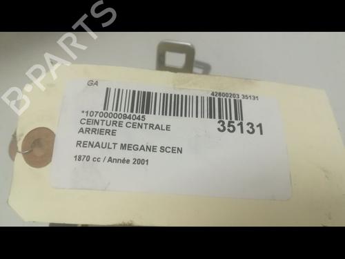 Used Rear center seatbelt RENAULT SCÉNIC I MPV (JA0/1_, FA0_) 1.9 dCi (JA05, JA1F) (102 hp) 14878742