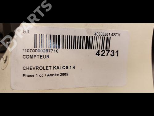 Instrument cluster CHEVROLET AVEO / KALOS Hatchback (T200) 1.4 | BP9615110C47 