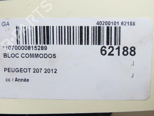 Used Steering column stalk Steering column stalk PEUGEOT 208 I (CA_, CC_) 1.4 HDi (68 hp) 40437871 40437871