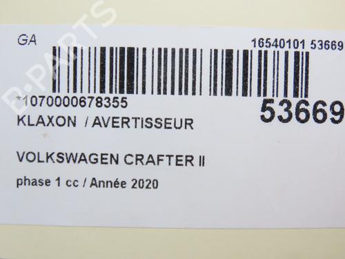 Horn VW CRAFTER Van (SY_, SX_) 2.0 TDI FWD (SYB, SYC, SYD) | BP31120083E13 