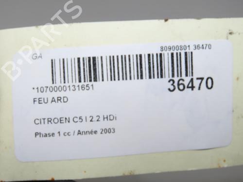 Used Right taillight Right taillight CITROËN C5 I (DC_) 2.2 HDi (DC4HXB, DC4HXE) (133 hp) 34333588 34333588