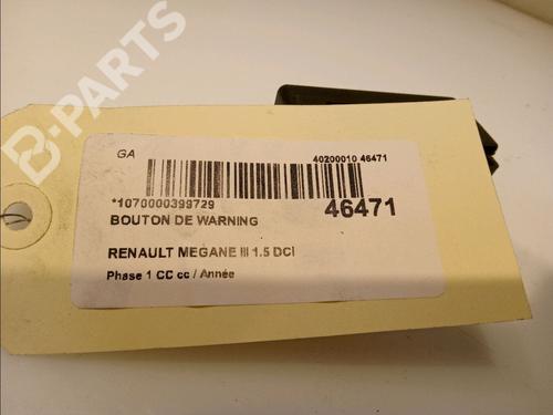 Warning switch RENAULT MEGANE III Hatchback (BZ0/1_, B3_) 1.5 dCi | BP11343163I22 