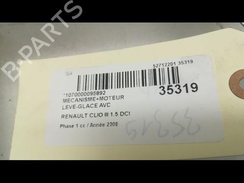 Front right window mechanism RENAULT CLIO III (BR0/1, CR0/1) 1.5 dCi (BR0H, CR0H, CR1S, BR1S) | BP9597019C23