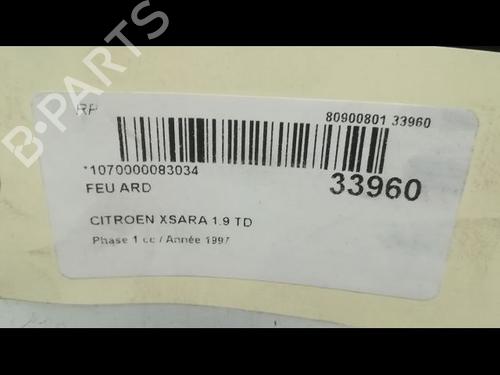 Right taillight CITROËN XSARA (N1) 1.9 TD | BP9596417C35