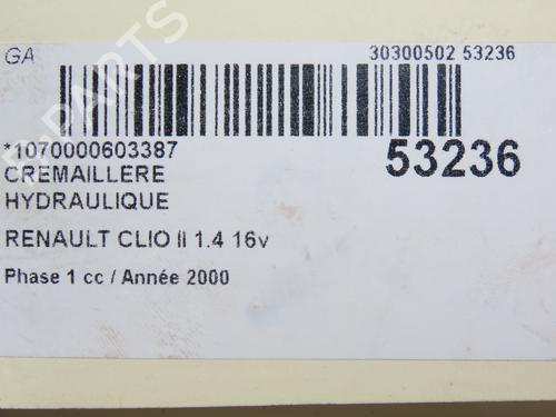 Used Steering rack RENAULT CLIO II (BB_, CB_) 1.4 16V (B/CB0P, BB13) (98 hp) 28829655