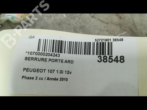 Rear right lock PEUGEOT 107 (PM_, PN_) 1.0 | BP9604113C99 