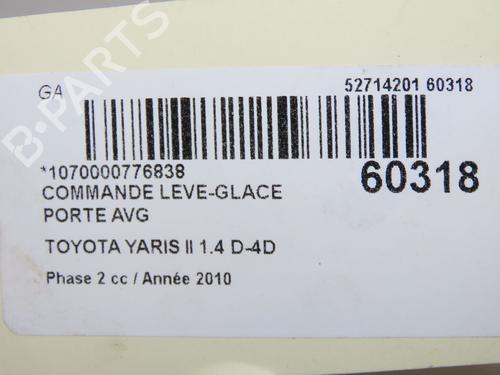 Left front window switch TOYOTA YARIS (_P9_) 1.4 D-4D (NLP90_, NLP90R) | BP37499522I27 - Image 5