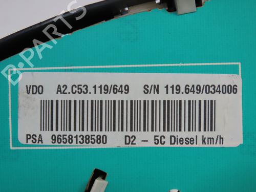 Instrument cluster PEUGEOT 407 (6D_) 1.6 HDi 110 (6D9HZC, 6D9HYC) | BP19668656C47 