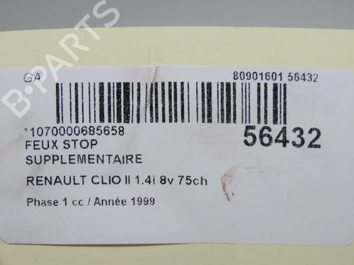 Troisième feu stop RENAULT CLIO II (BB_, CB_) 1.4 (B/CB0C, B/CB0S) (75 hp) 31274474