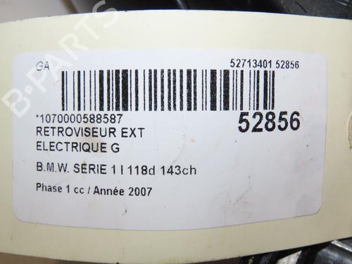 Left mirror BMW 1 (E81) 118 d | BP28831460C26 