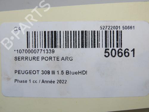 Venstre bagtil lås Venstre bagtil lås PEUGEOT 308 SW III (FC_, FJ_, FR_, F4_, FN_) BlueHDi 130 (FCYHZL, FCYHZT) (131 hp) 37252389 37252389