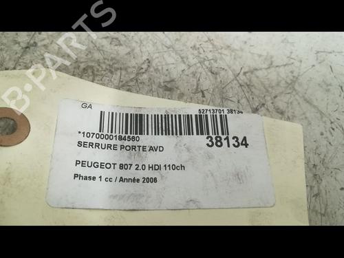 Used Front right lock PEUGEOT 807 (EB_) 2.0 HDi (109 hp) 23176388