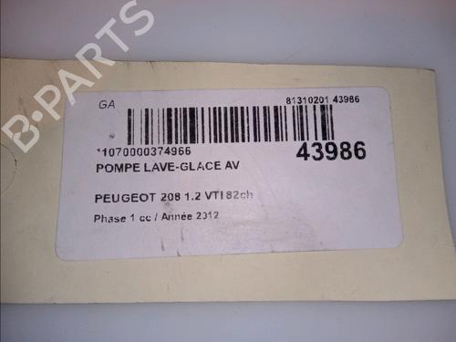 Washer pump PEUGEOT 208 I (CA_, CC_) 1.2 VTI 82 | BP14881648E24 