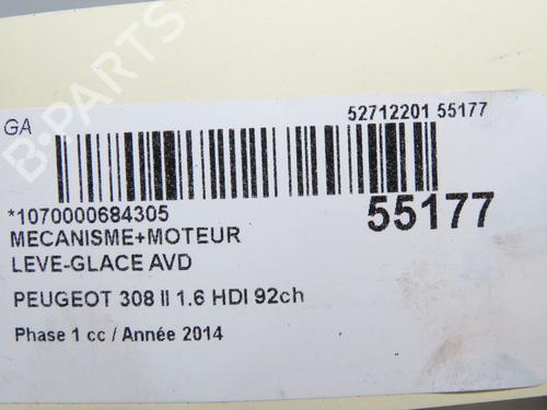 Elevalunas delantero derecho PEUGEOT 308 II (LB_, LP_, LW_, LH_, L3_) 1.6 HDi (92 hp) 32354746