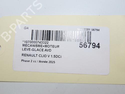 Used Front right window mechanism Front right window mechanism RENAULT CLIO V (B7_) 1.5 Blue dCi 100 (B7AD) (101 hp) 33998827 33998827