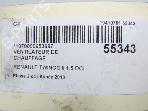Motor da chauffage RENAULT TWINGO II (CN0_) 1.5 dCi 75 (75 hp) 32223346