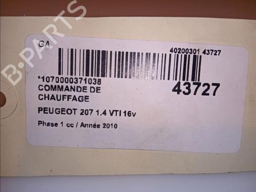 Used Climate control PEUGEOT 207 (WA_, WC_) 1.4 16V (95 hp) 11101036