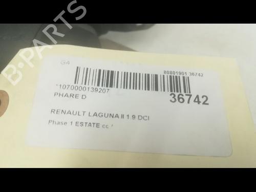 Used Right headlight RENAULT LAGUNA II Grandtour (KG0/1_) 1.9 dCi (107 hp) 23177647