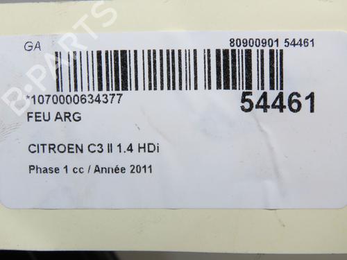 Left taillight CITROËN C3 II (SC_) 1.4 HDi 70 (SC8HZC, SC8HR0, SC8HP4) | BP32308441C34  - Image 5