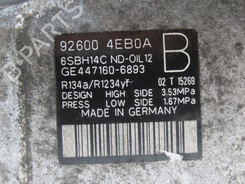 AC compressor NISSAN QASHQAI II (J11, J11_) 1.2 DIG-T | BP19326482M34 