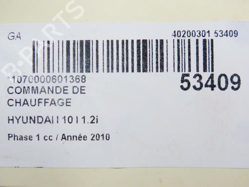Climate control HYUNDAI i10 I (PA) 1.2 | BP28830370I5