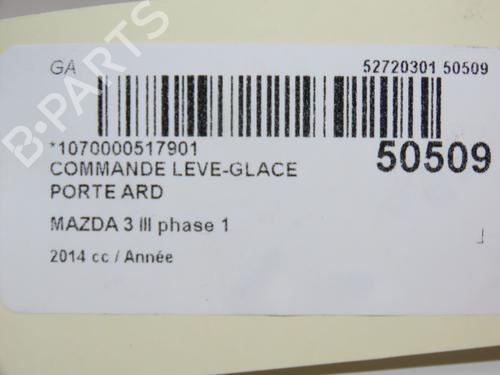 Right rear window switch MAZDA 3 (BM, BN) 2.0 | BP28802067I28 