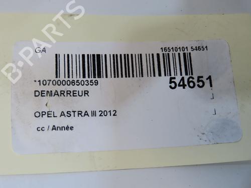 Starter OPEL ASTRA J (P10) 1.4 (68) | BP36493428M8  - Image 5