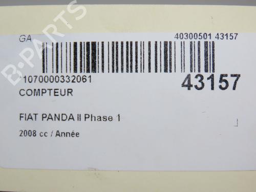 Instrument cluster FIAT PANDA (169_) 1.2 (169.AXB11, 169.AXB1A) | BP22996884C47 