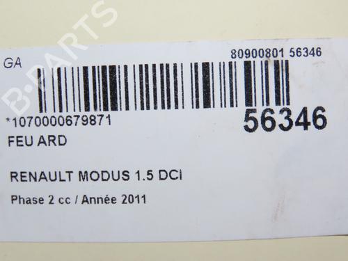 Piloto trasero derecho RENAULT MODUS / GRAND MODUS (F/JP0_) 1.5 dCi 75 (75 hp) 30841154