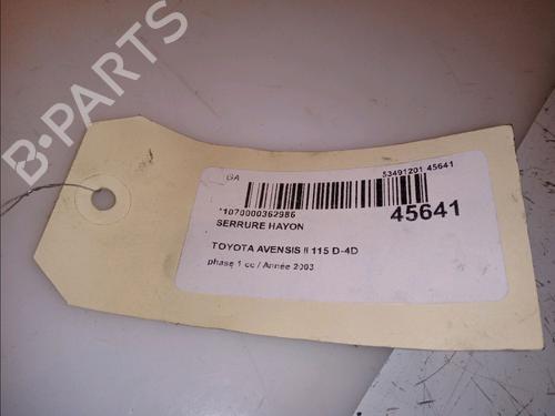 Tailgate lock TOYOTA AVENSIS (_T25_) 2.0 D-4D (CDT250_, CDT250R) | BP13014136C101 