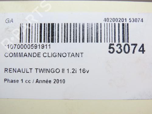 Used Steering column stalk RENAULT TWINGO II (CN0_) 1.2 16V (CN0K, CN0V, CN0A) (76 hp) 28830300