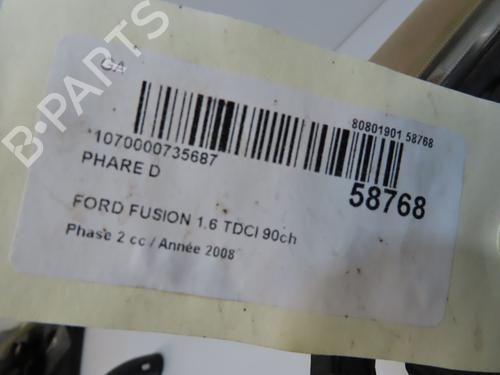 Used Right headlight Right headlight FORD FUSION (JU_) 1.6 TDCi (90 hp) 39893980 39893980